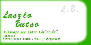 laszlo butso business card